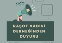 RİZE ÇAYELİ KARAAĞAÇ ÇEŞMELİ YILDIZELİ KÖYLERİ YARDIMLAŞMA VE KÜLTÜR DERNEĞİNDEN DUYURU